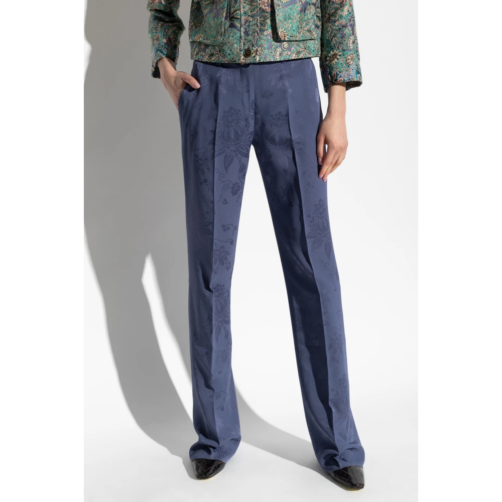 ETRO Geplooide broek Blue Dames
