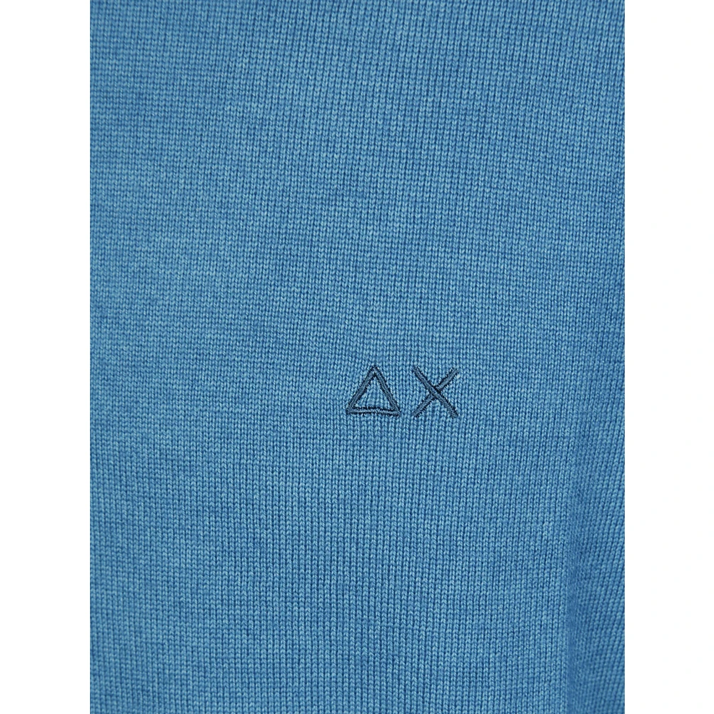 Sun68 Retro Ronde Vintage Shirt Blue Heren