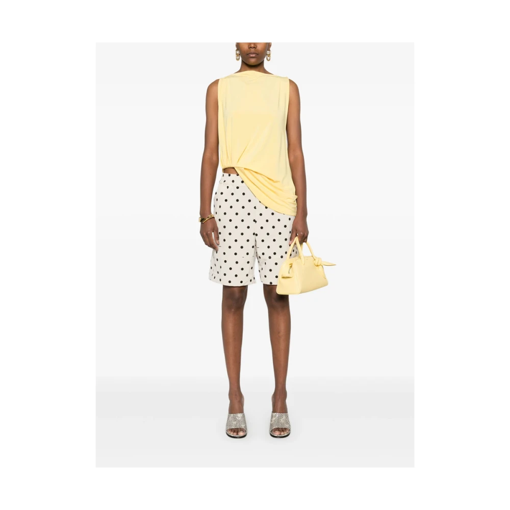 Jacquemus Zonsondergang Gele Twist Detail Top Yellow Dames