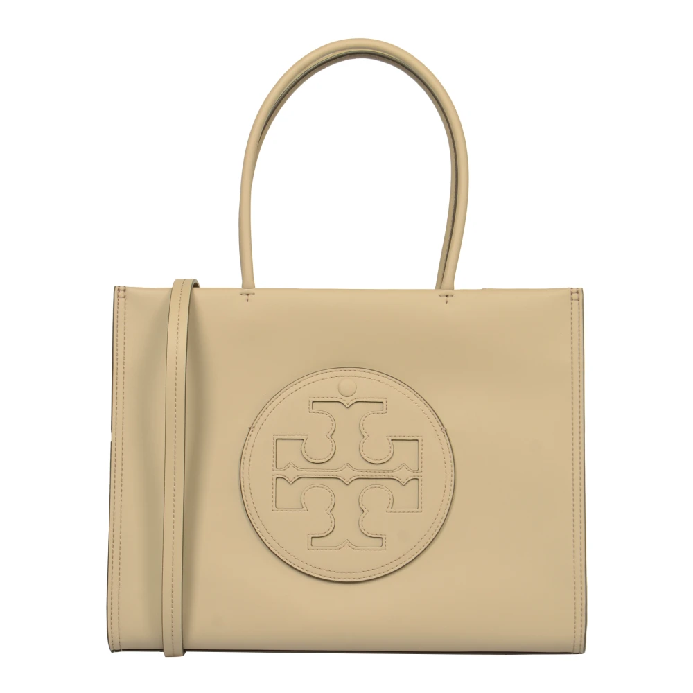 TORY BURCH Ella Bio Small Tote Tas Beige Dames
