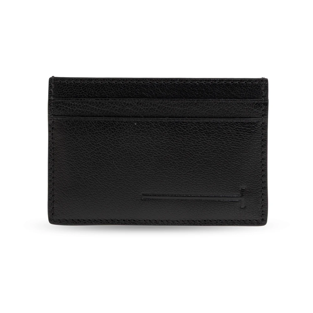 Tom Ford Men's Black Wallets & Cardholders, One Size, Leather Card Holder