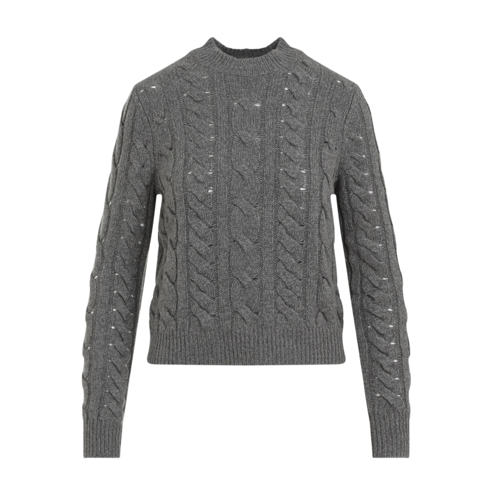 Gabriela Hearst Luxe Grijze Cashmere Sweater Aw24 Gray Dames