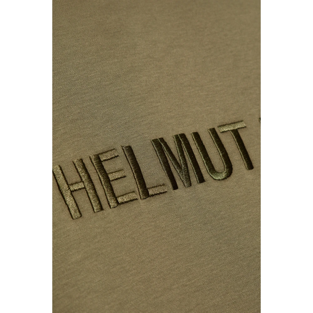 Helmut Lang T-shirt met logo Green Heren