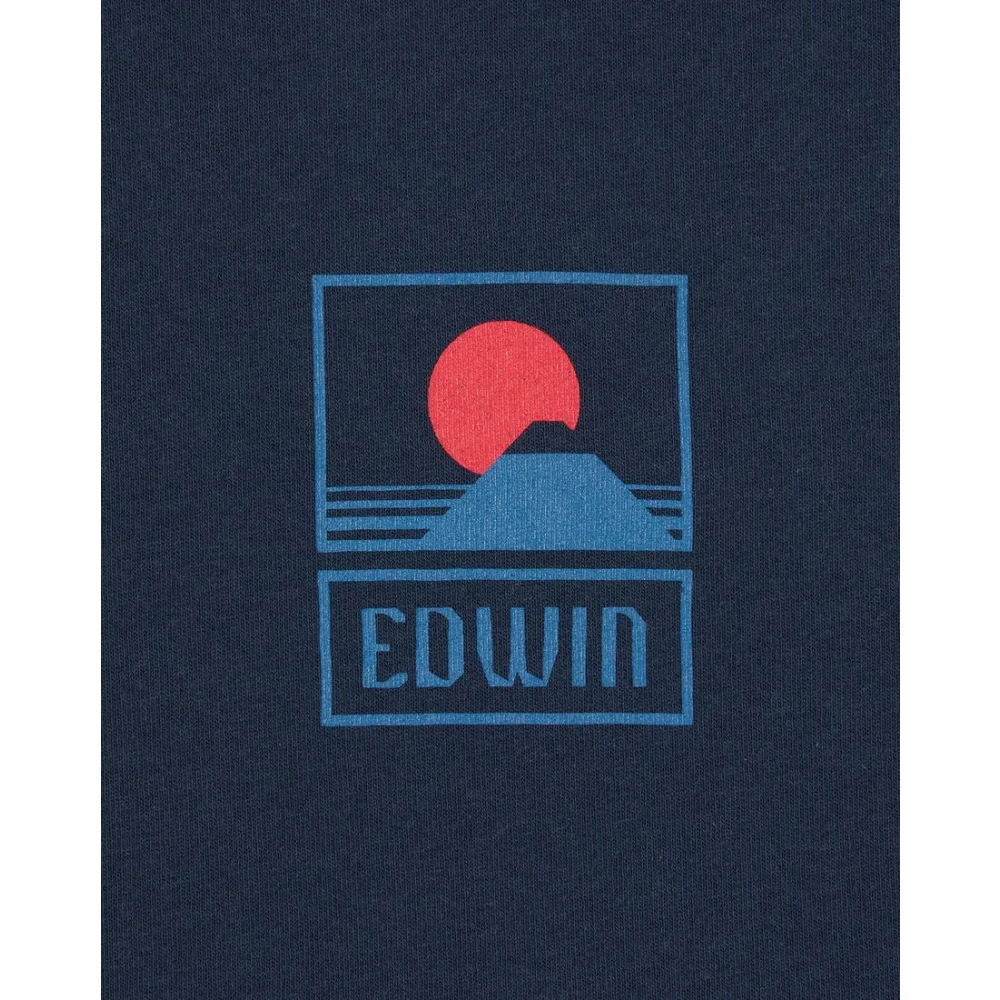 Edwin T-Shirts Blue Heren
