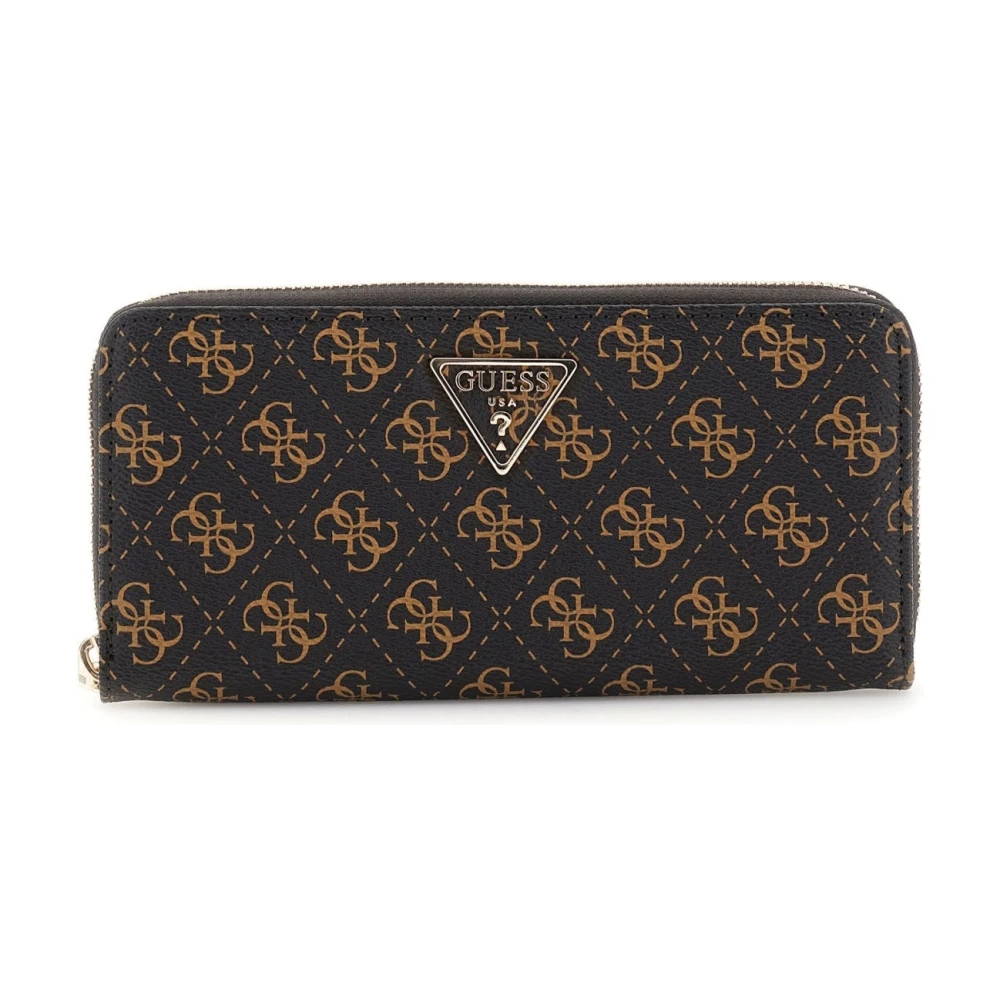 Guess Bruine Laurel Portemonnee Kaarthouder Logo Brown Dames