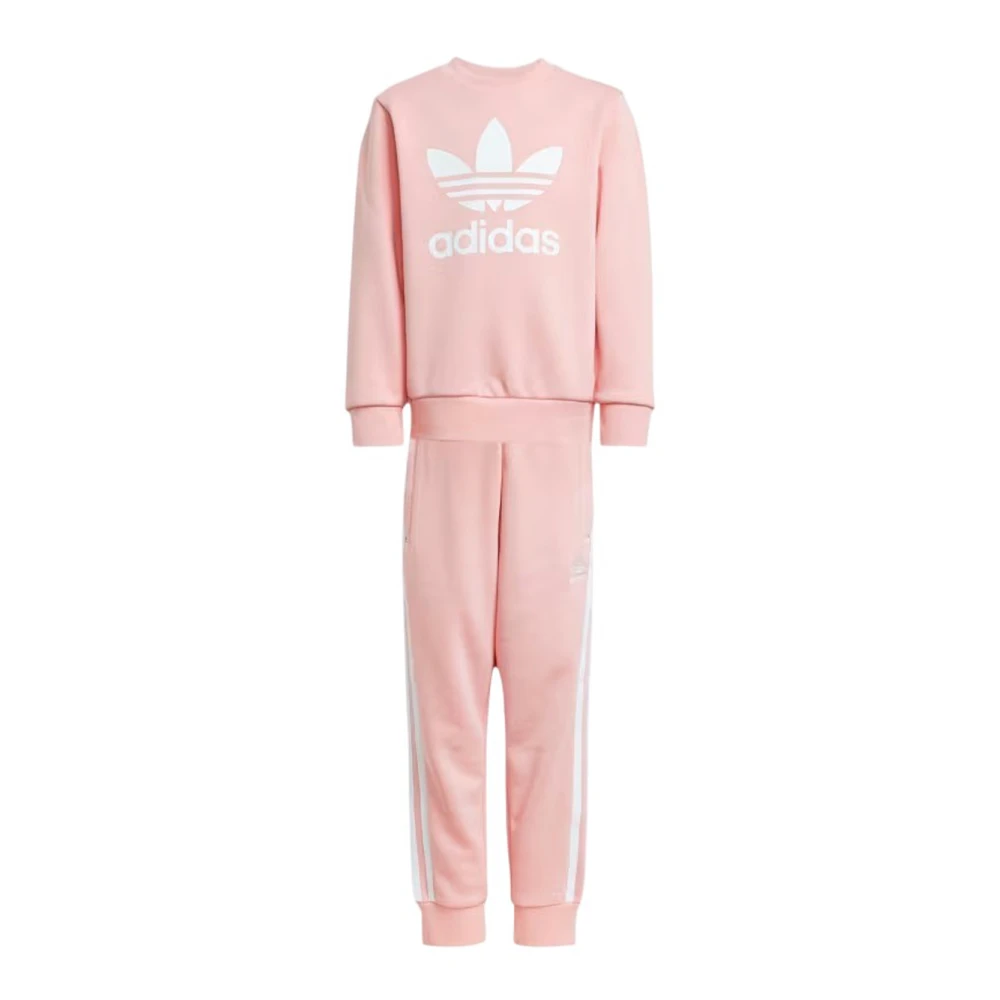 Adidas Bomulls Jumpsuit med Ribbdetaljer Pink, Flicka