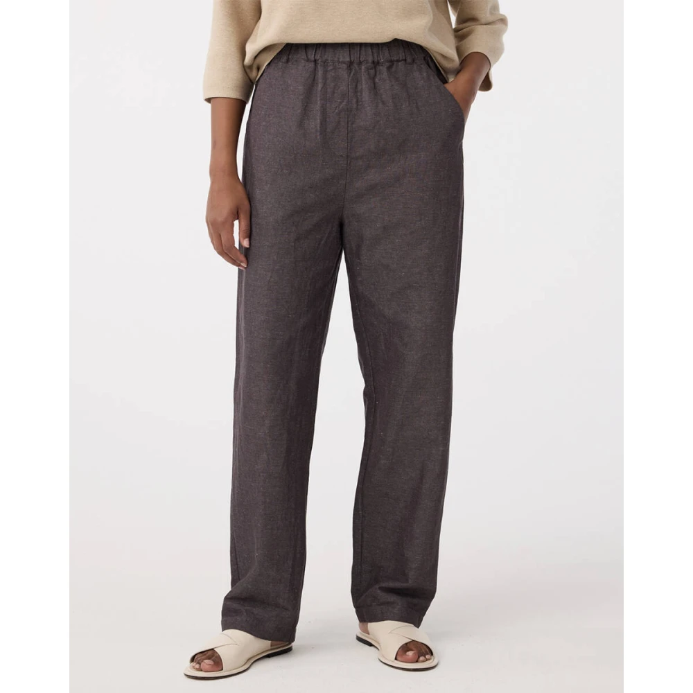 Knit-ted Stijlvolle Groene Broek Black Dames