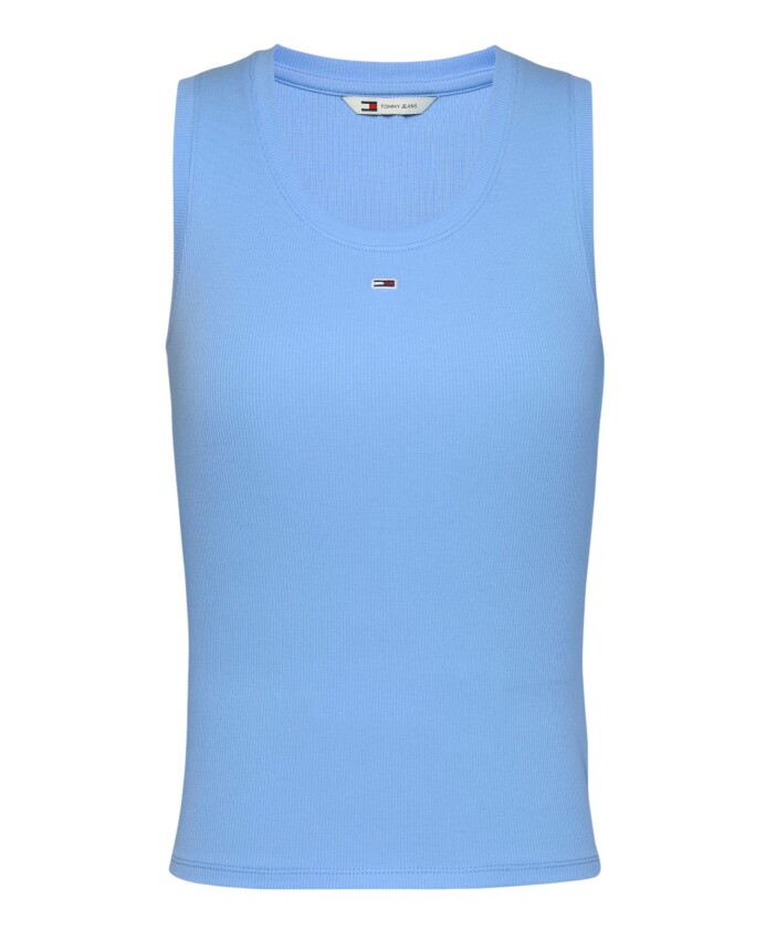lichtblauwe-mouwloze-top-slip-on-stijl