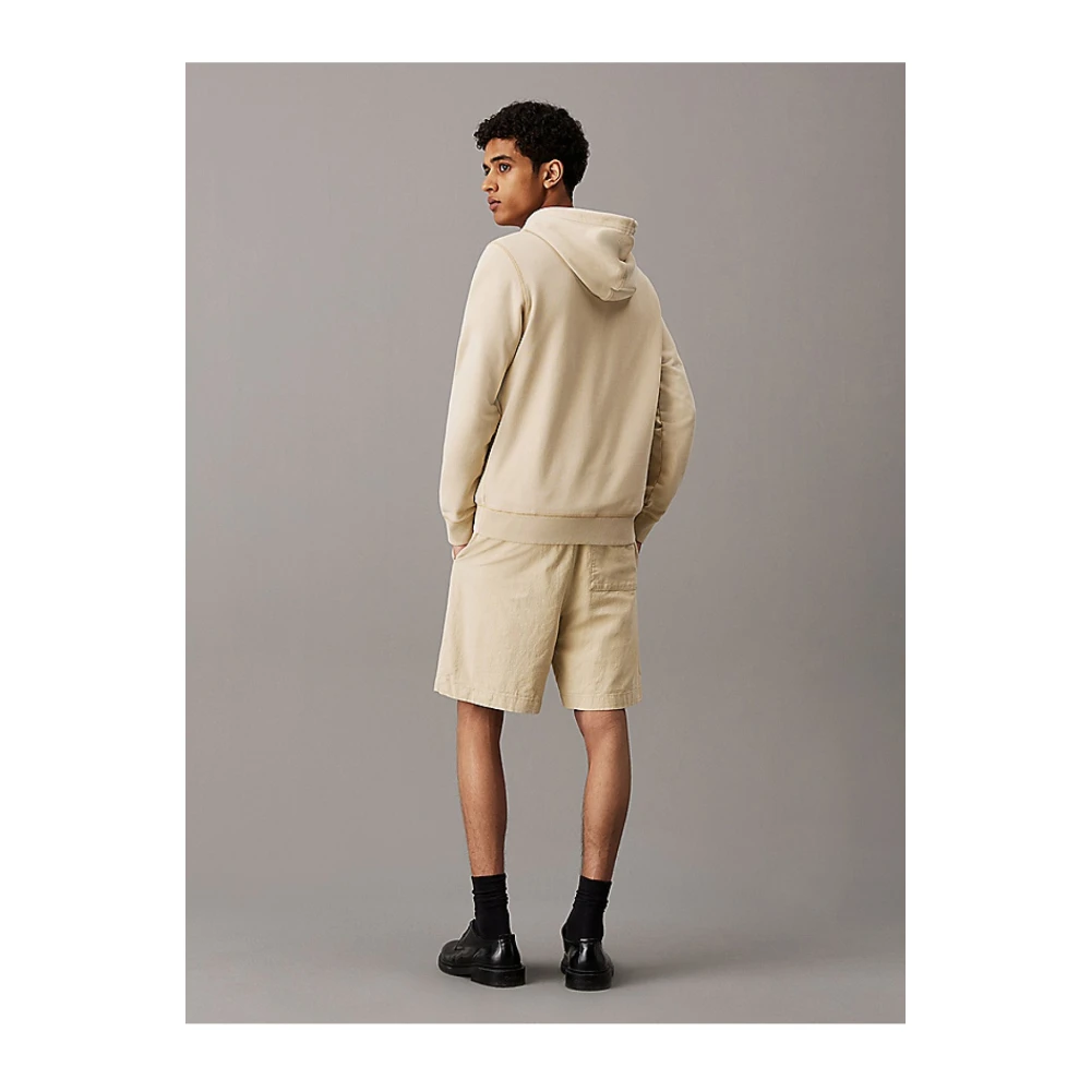 Calvin Klein Biologische katoenen shorts Les Beiges Beige Heren