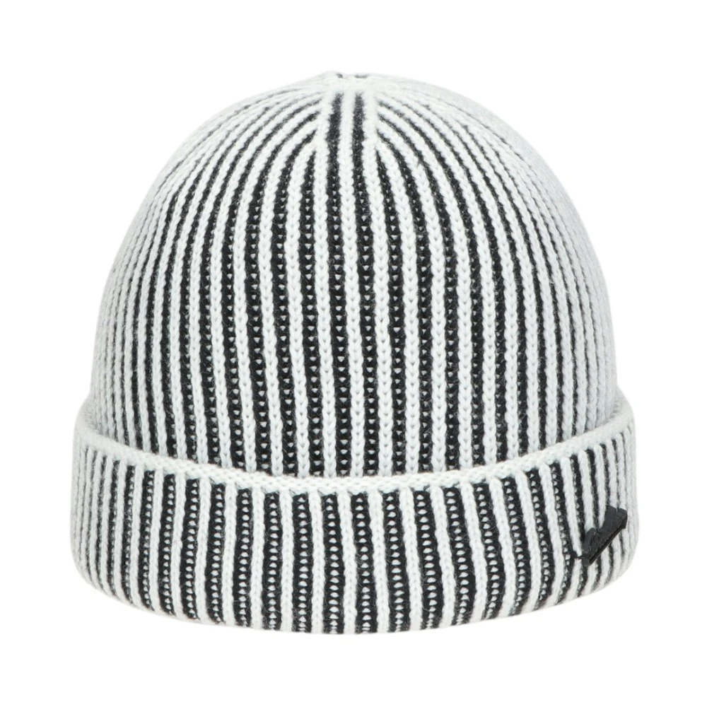Borsalino Kasjmiermix Geribbelde Boordmuts White Unisex