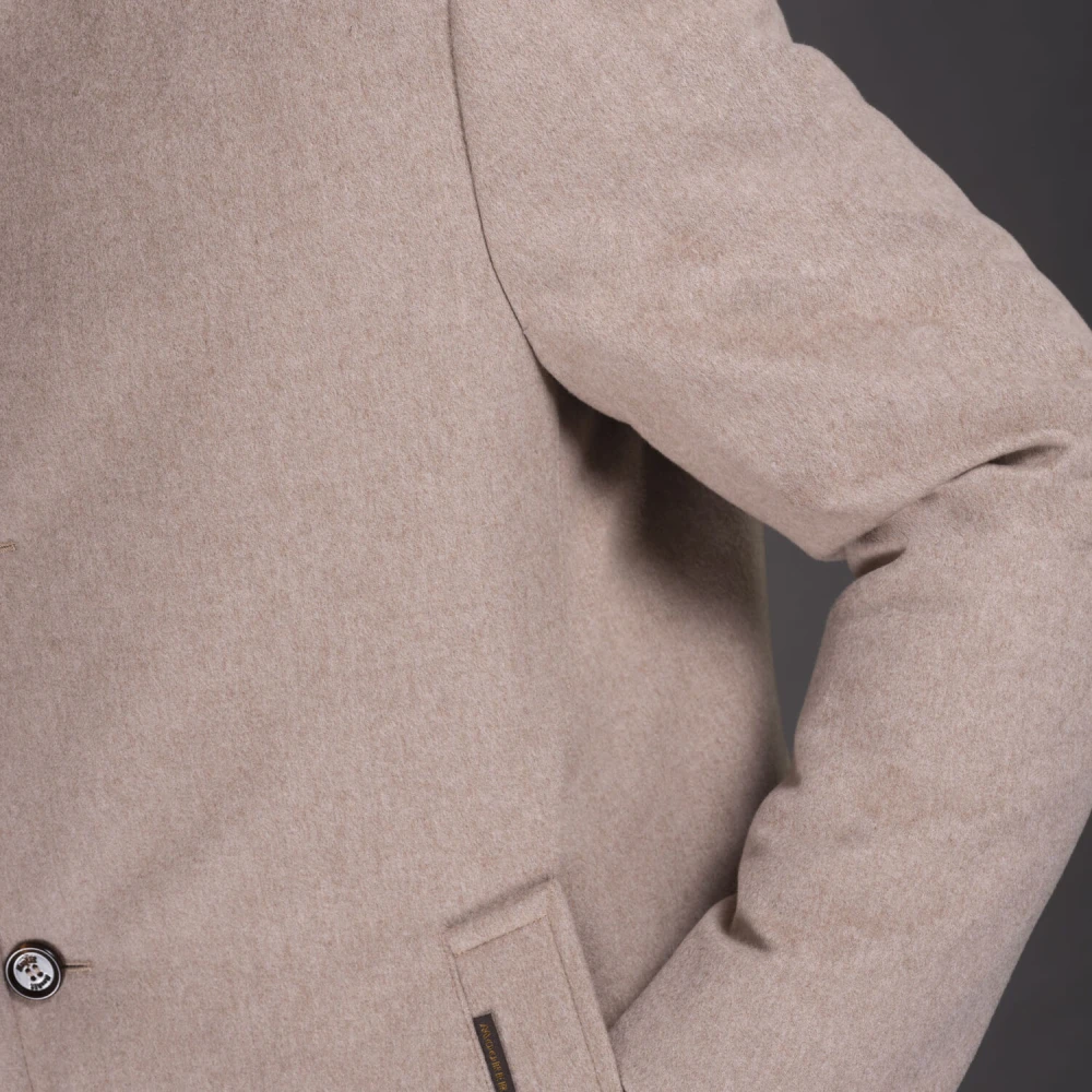 Moorer Acqua Ganzendons Jas Beige Heren