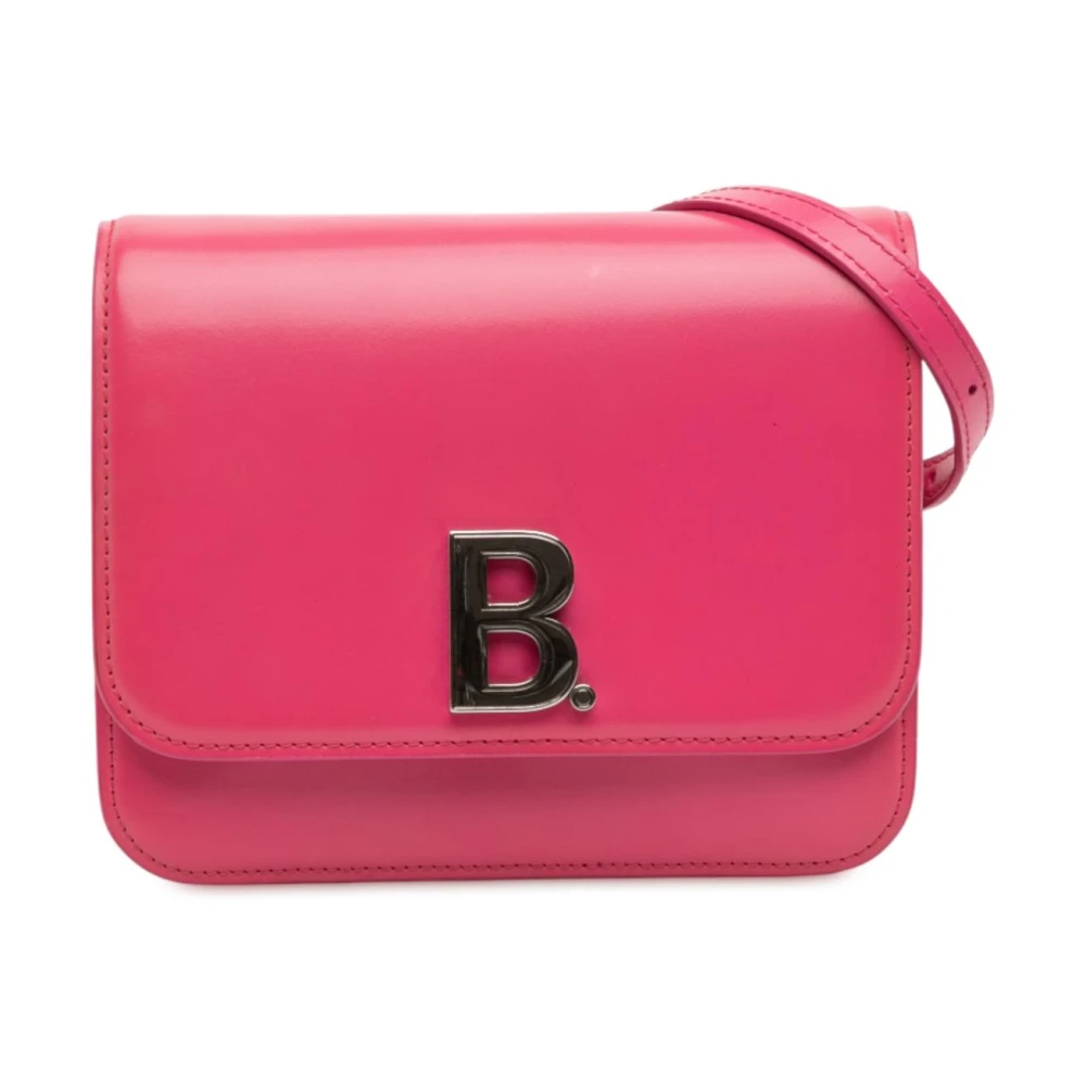 Balenciaga Vintage Women's Pink Vintage Cross Body Bags, One Size, Pre-Owned Vintage Leather Shoulder Bag