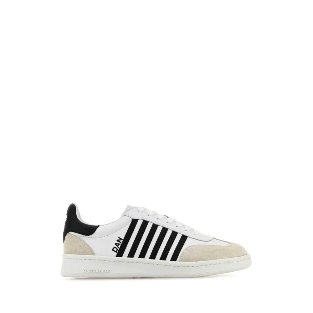Dsquared2 Low-Top Sneakers met kenmerkende strepen Heren Schoenen Wit