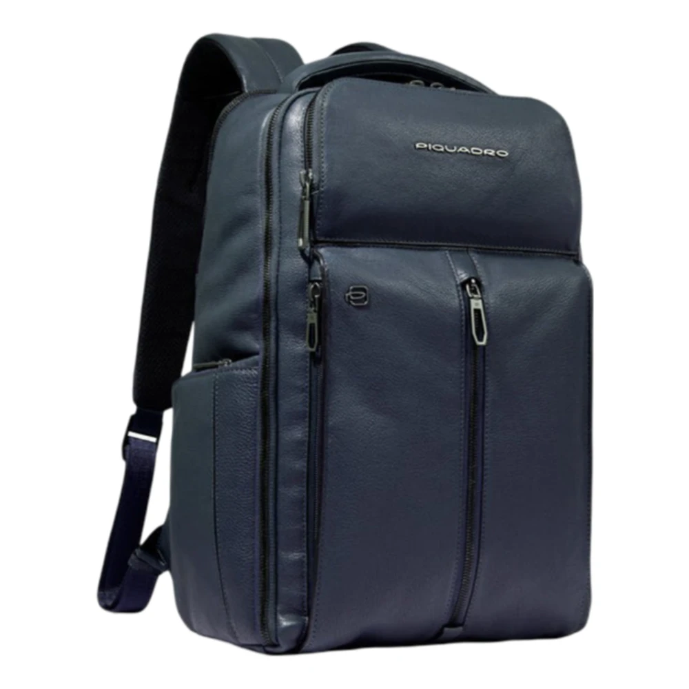 Piquadro Blauwe reisrugzak voor PC en iPad Pro Blue Unisex