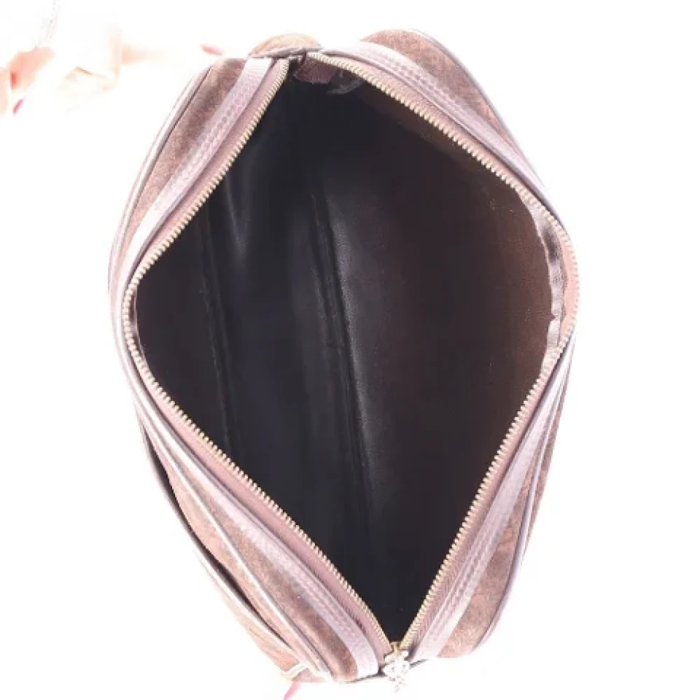 Salvatore Ferragamo Pre-owned Suede pouches Brown Dames