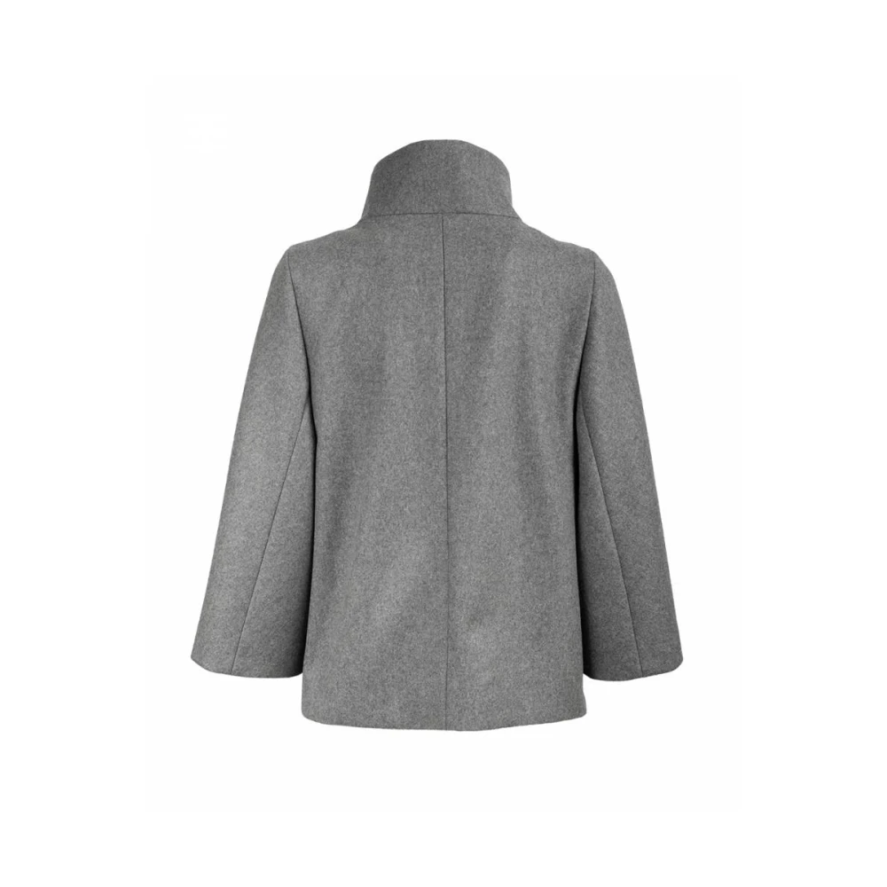 Fay Gewatteerde jas met haakvoering Gray Dames