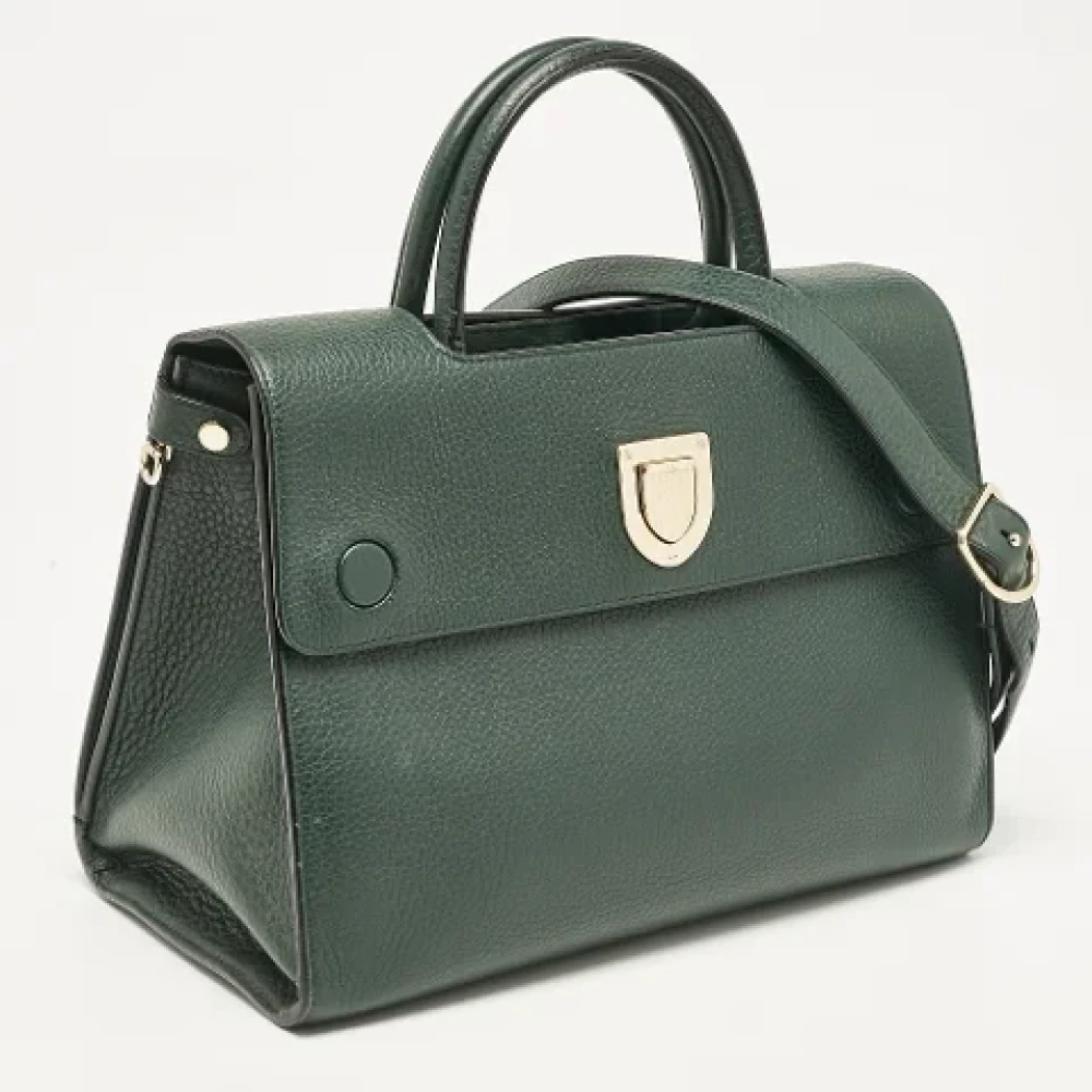 Dior Vintage Pre-owned Leather dior-bags Green Dames