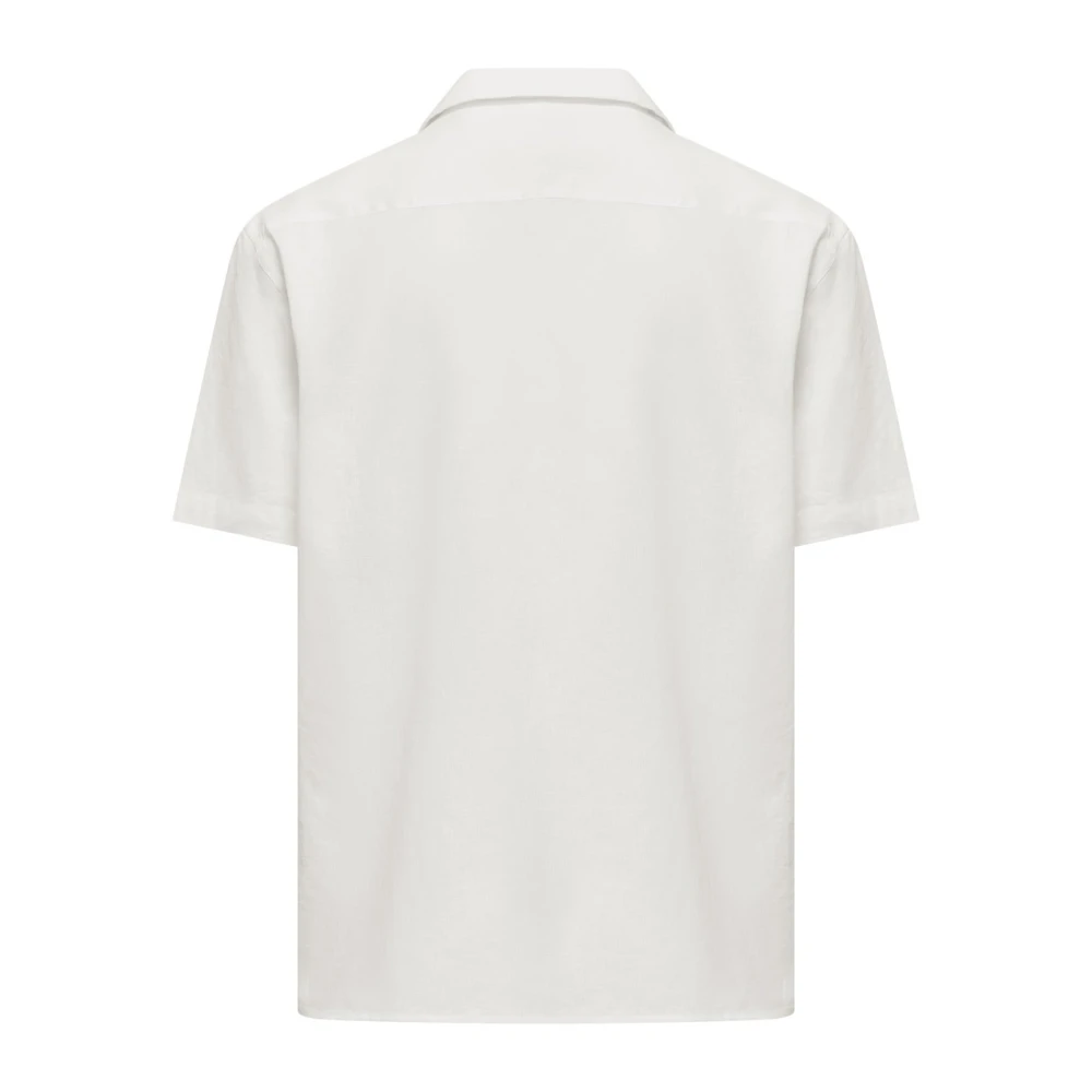 BomBoogie Linnen-katoenen overhemd Beige Heren
