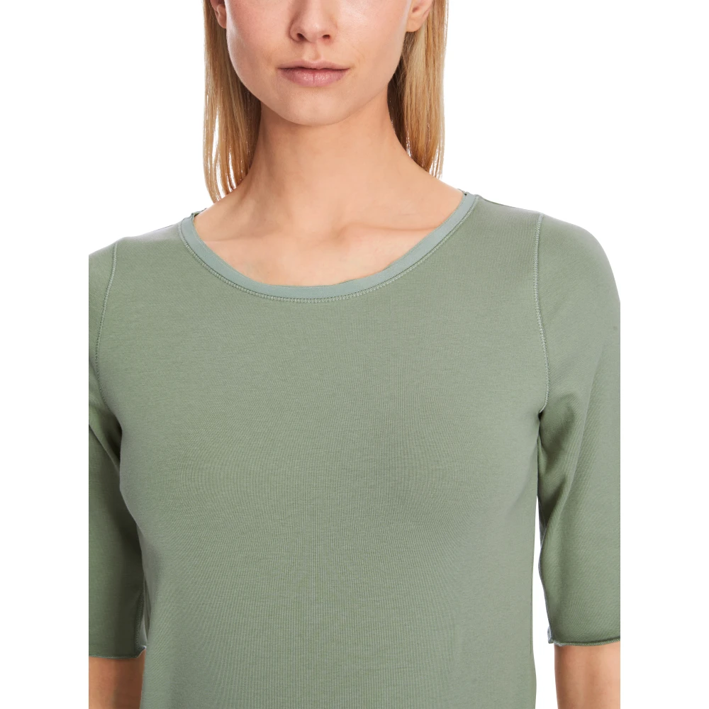 Marc Cain Casual Turn-up Sleeve T-Shirt Green Dames