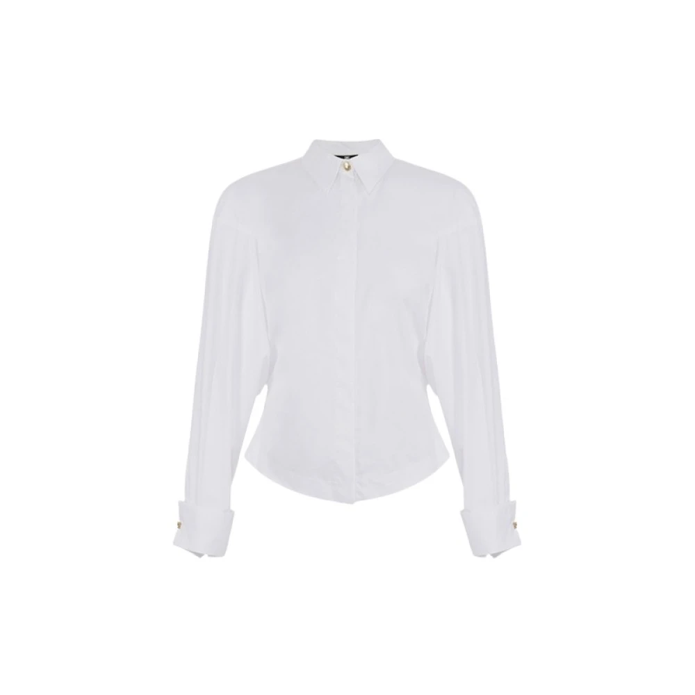 Elisabetta Franchi Witte overhemd met manchetknopen White Dames