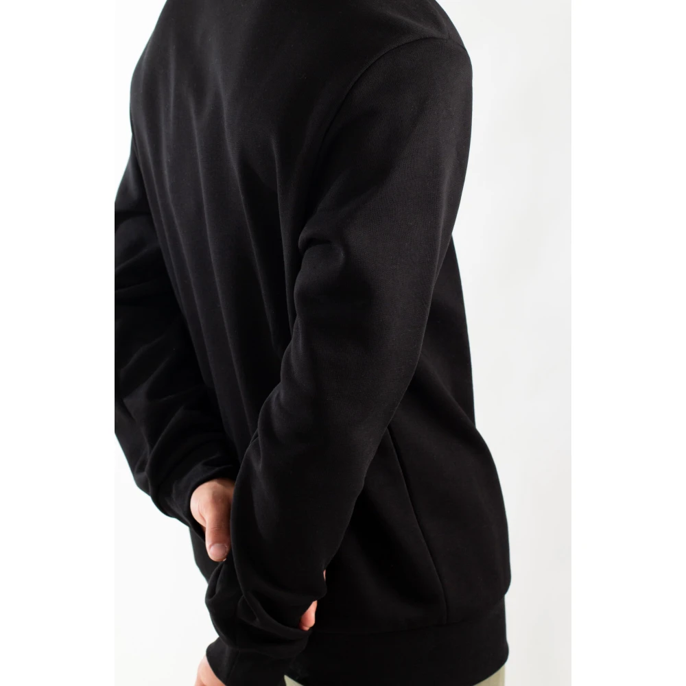 Lacoste Fleece Croc Sweatshirt in Klassieke Stijl Black Heren