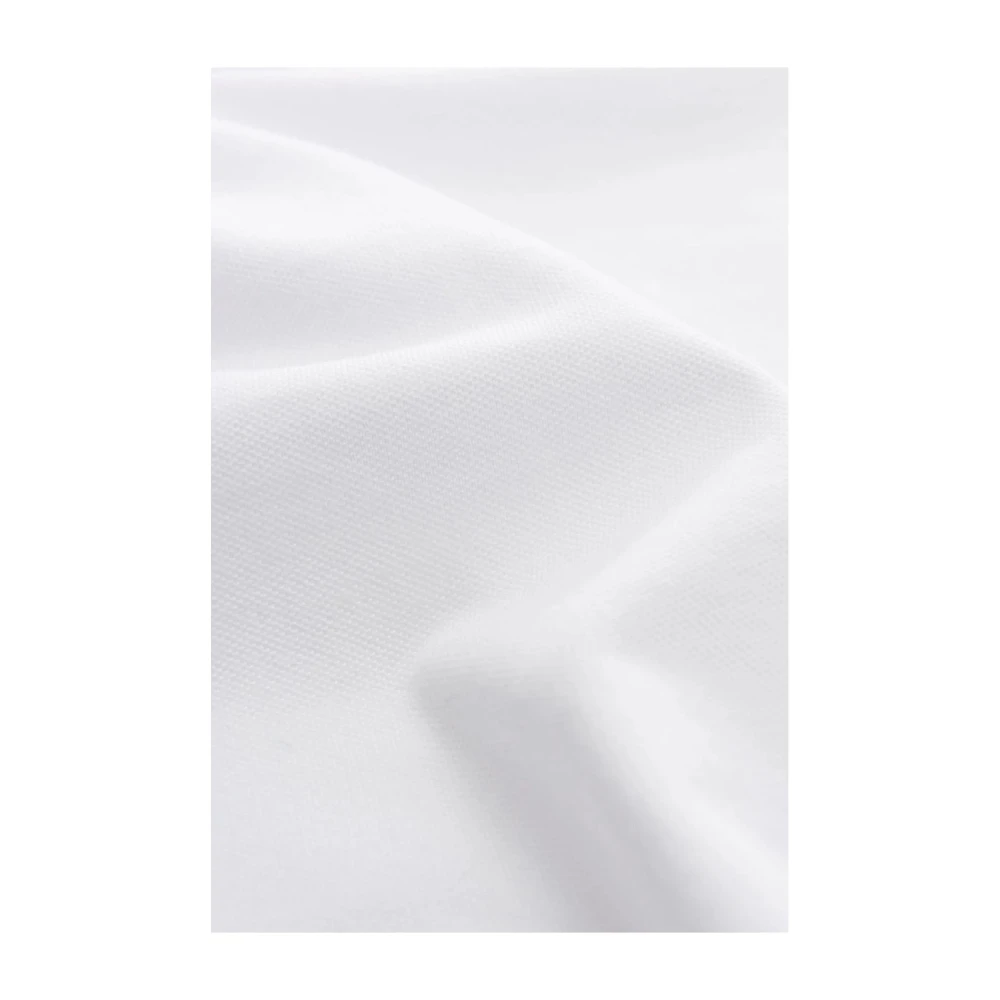 Fedeli Witte Steve Piqué Shirt Zacht Katoen White Heren