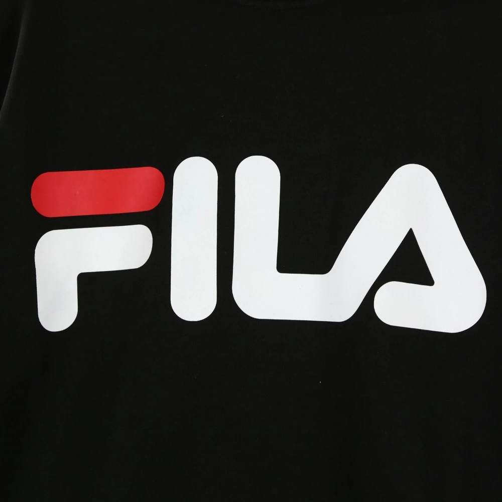 Fila Klassieke Logo Hoody in Zwart Black Heren