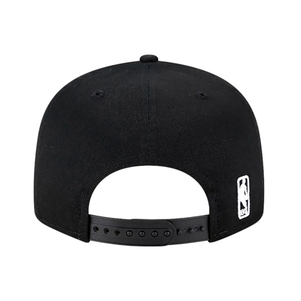 new era Zwarte Bulls Split Logo Pet Black Heren