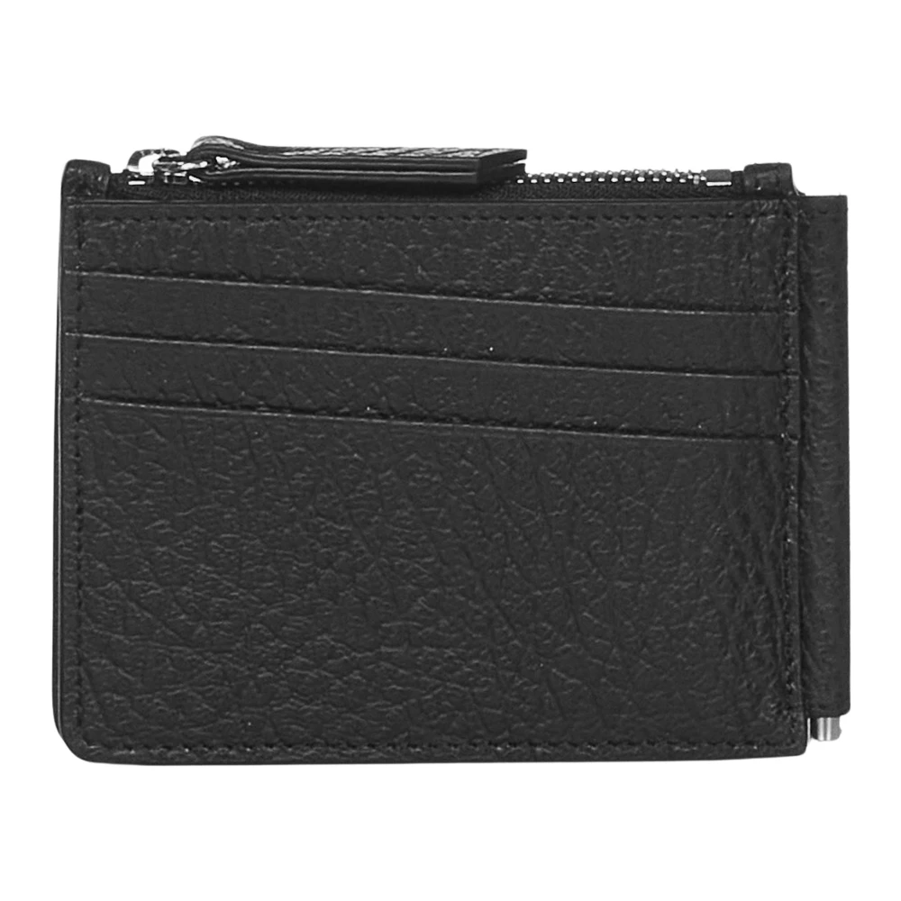 Maison Margiela Black Leather Card Holder Wallets - Male - Wallets & Cardholders - Black - One Size - Accessories - Image 2