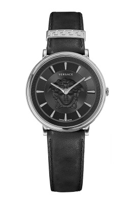 montre-analogique-en-acier-inoxydable-avec-tete-de-meduse