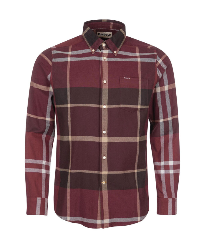 chemise-classique-dhiver-rouge-ajustee