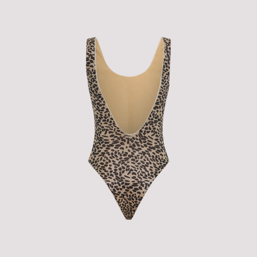 Oseree Sportieve Animalier Badpak Brown Dames