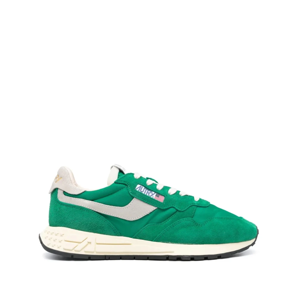 Autry Men's Green Sneakers, 10 Uk, Reelwind Trainers