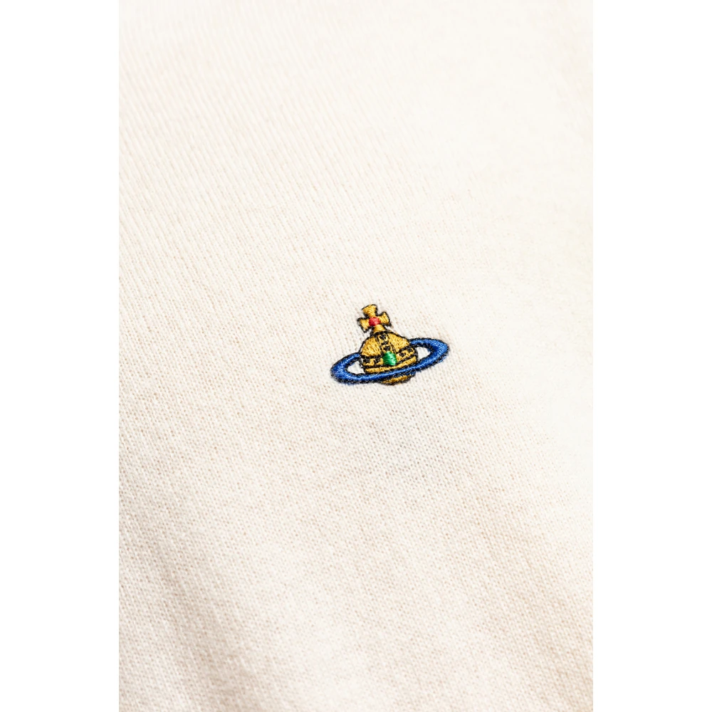 Vivienne Westwood Trui met logo Beige Heren