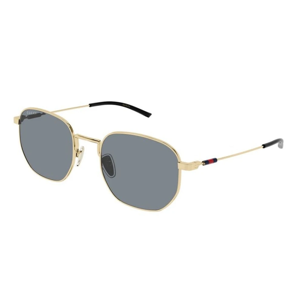 Gucci Men's Yellow Round Frame Sunglasses - Sunglasses - 52 Mm - Accessories