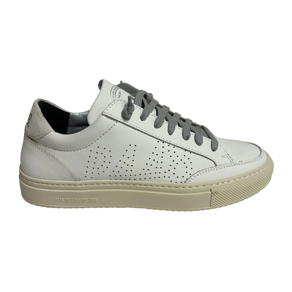 P448 Polyester Sneaker Lichtgewicht Comfortabele Stijlvolle Schoen White Heren