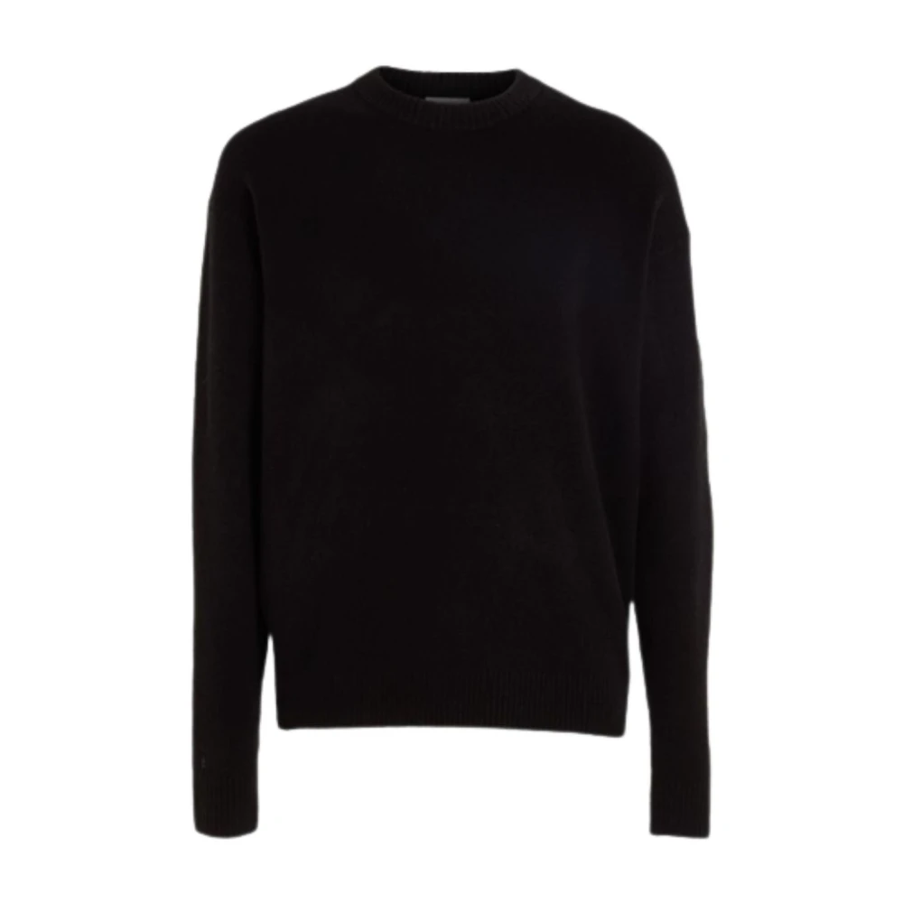 Calvin Klein Men's Black Comfort Fit Jumper For - Round-Neck Knitwear - 2XL - Knitwear