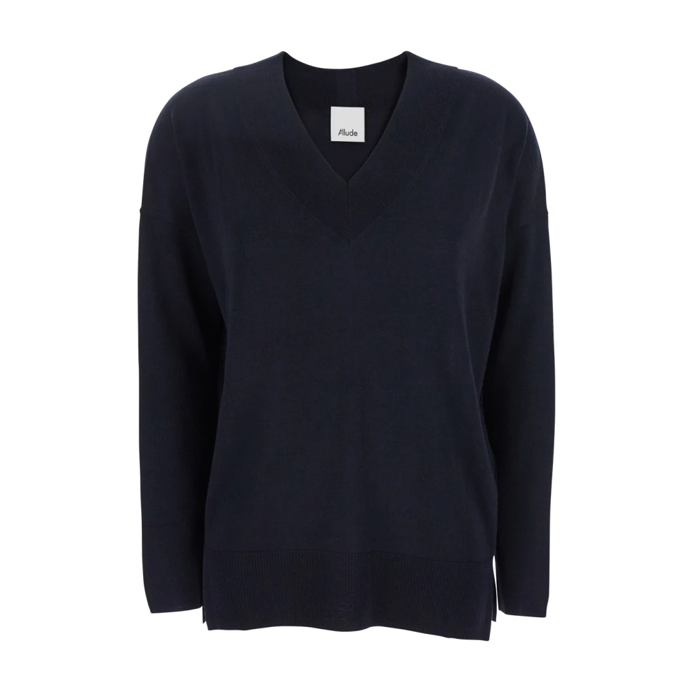 Allude V-Sweater Collectie Blue Dames