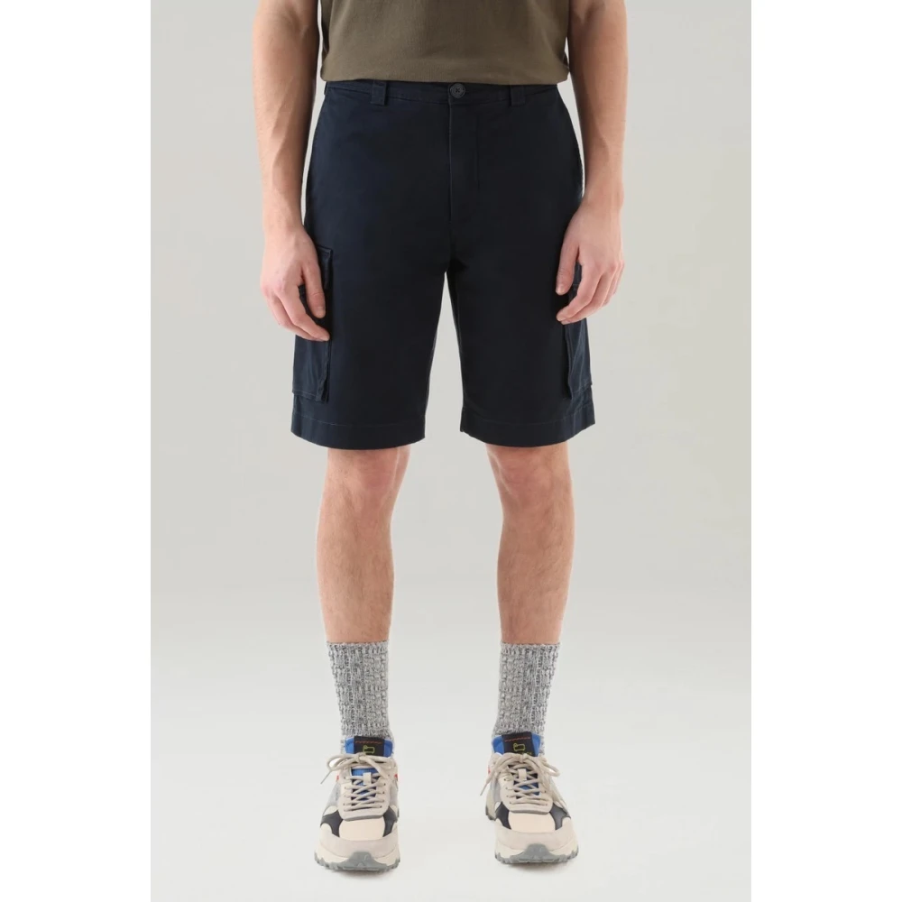 Woolrich Klassieke Cargo Shorts Blue Heren
