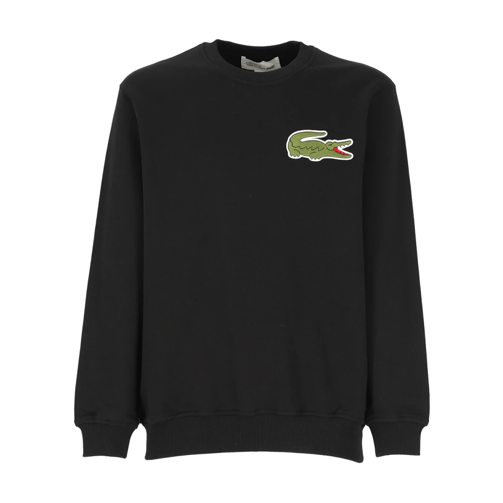 Comme des Garçons Zwarte Katoenen Sweatshirt met Contrasterend Logo Black Heren