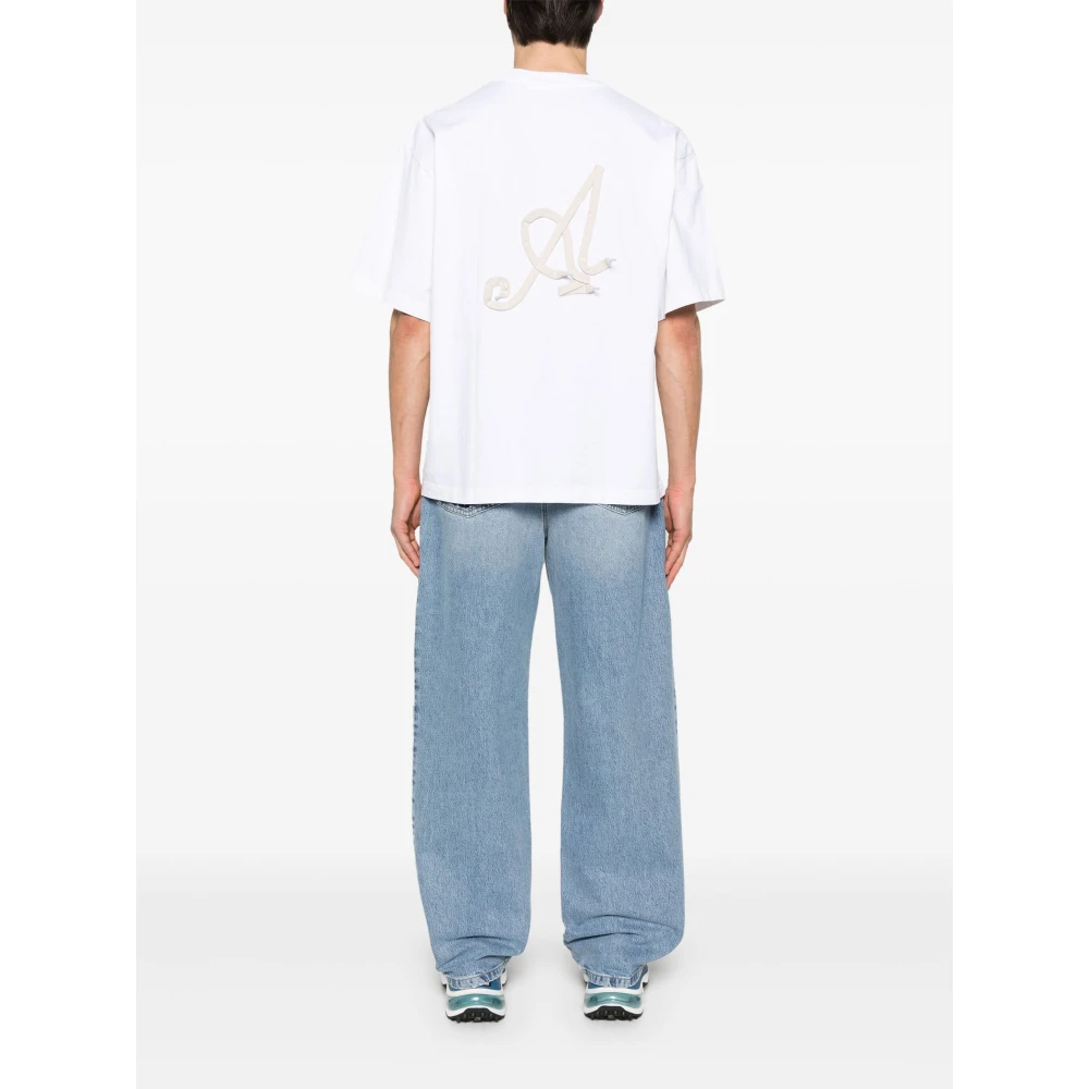 Axel Arigato T-shirt met Veters White Heren