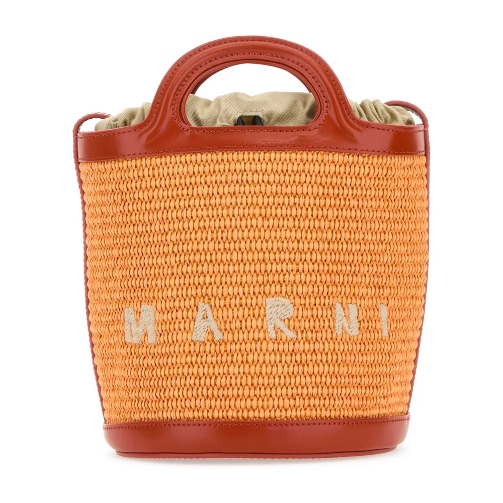 Marni Women's Orange Tropicalia Bucket Bag - Handbags - One Size - Bags
