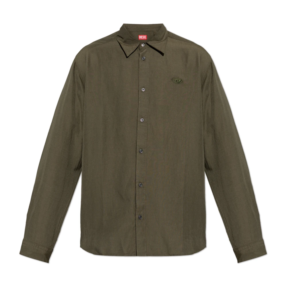 Diesel Herren Grün Shirts, Mgröße: