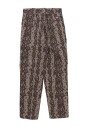 khaki-hoge-taille-animal-print-broek