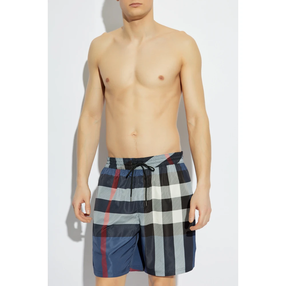 Burberry Zwembroek Blue Heren