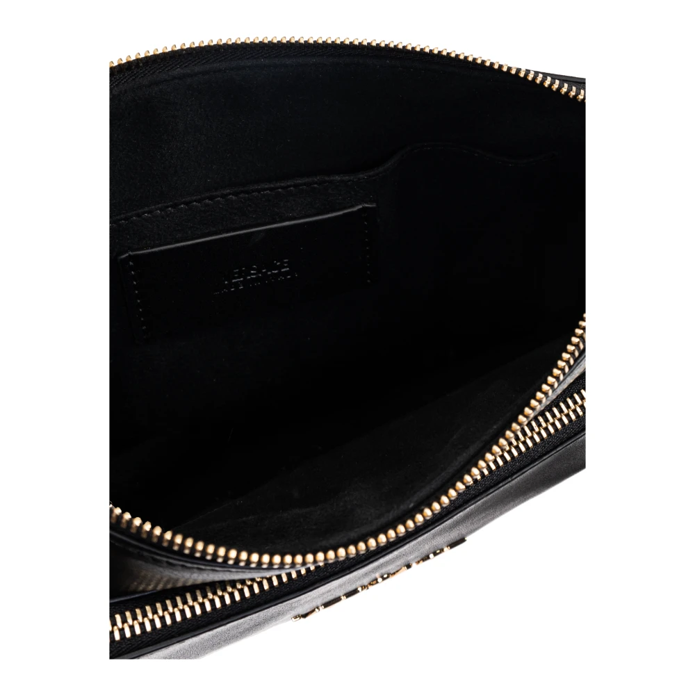 Versace Leren schoudertas Black Dames