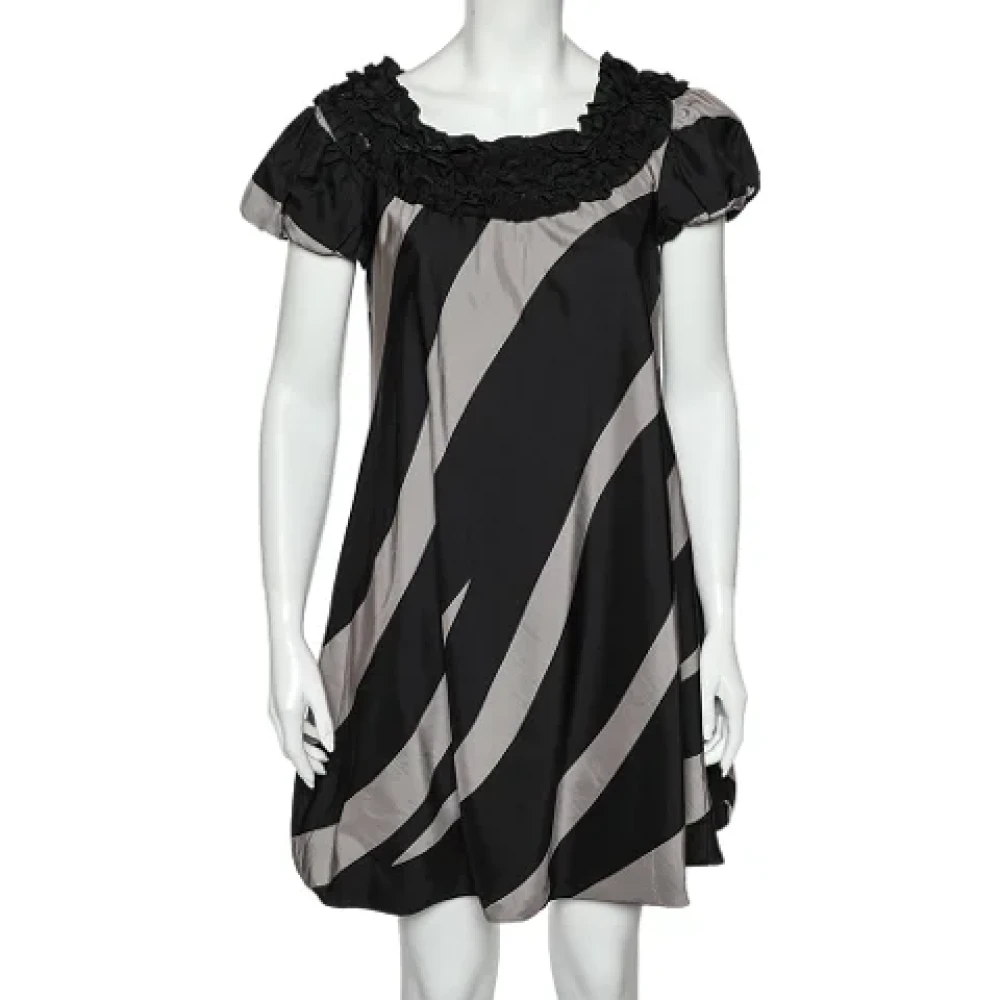 Moschino Pre-Owned Pre-owned Silk dresses Black Dames