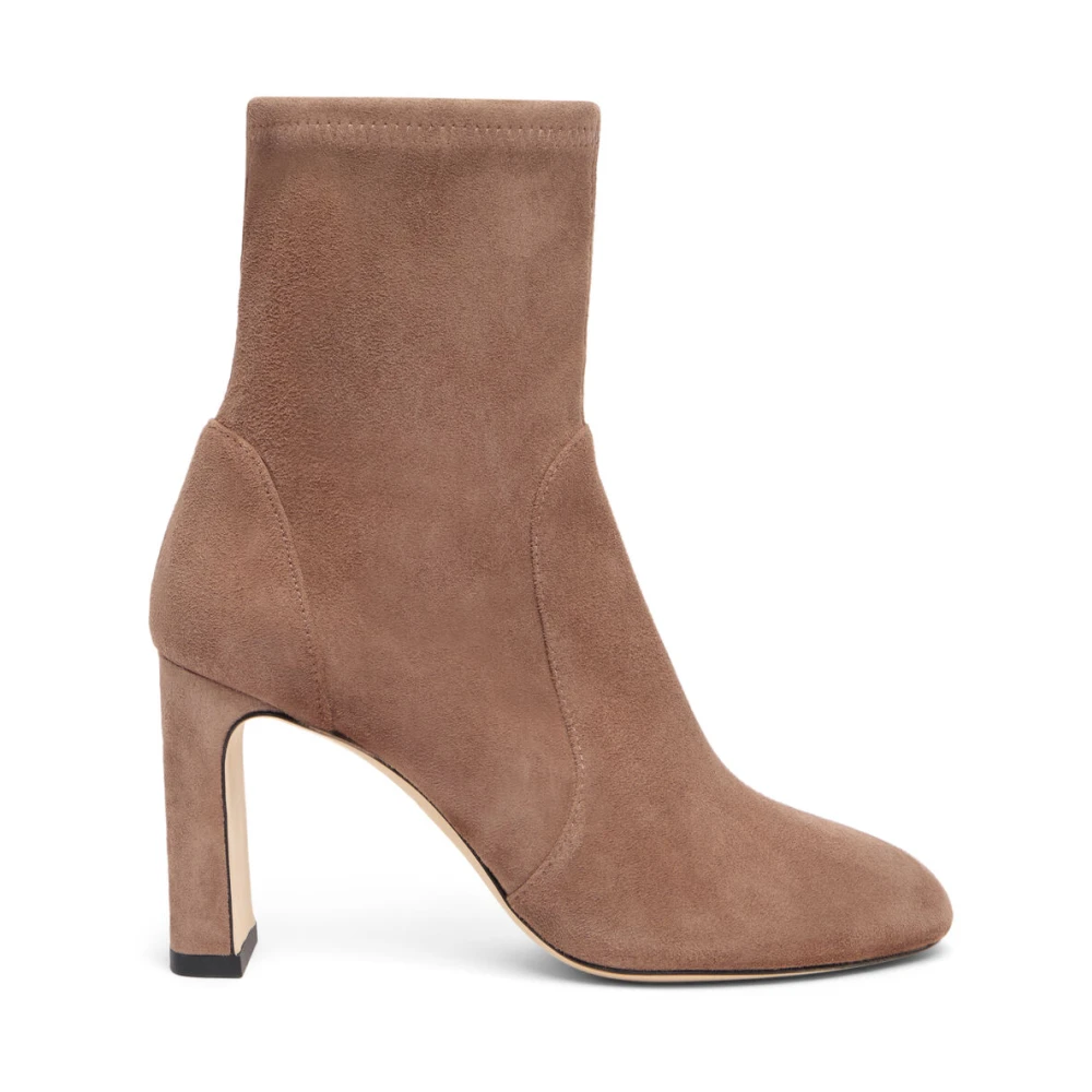 Stuart Weitzman Beige Heeled Boots, Female, 8 Uk, Babette Bootie 85