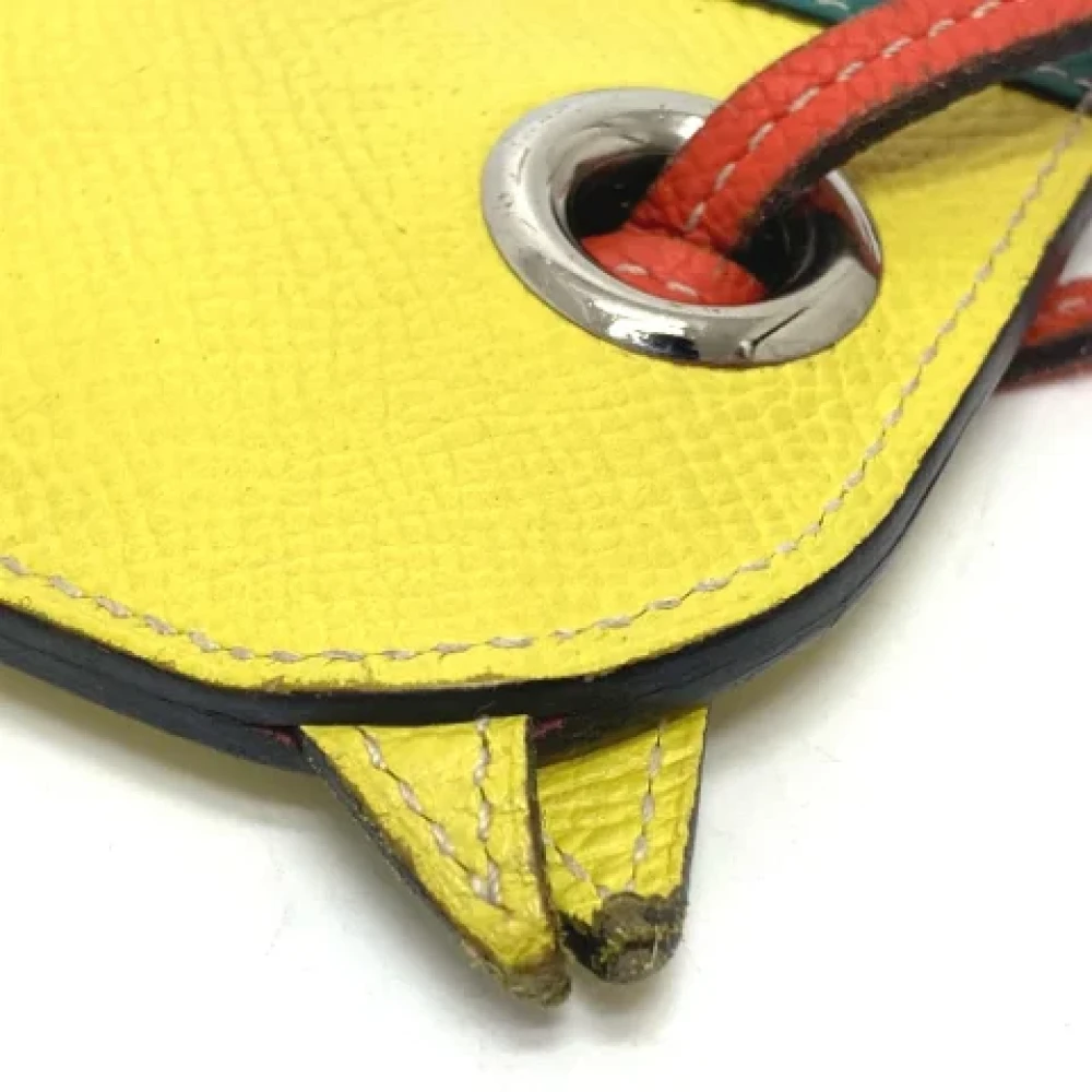 Hermès Vintage Pre-owned Leather home-office Yellow Dames