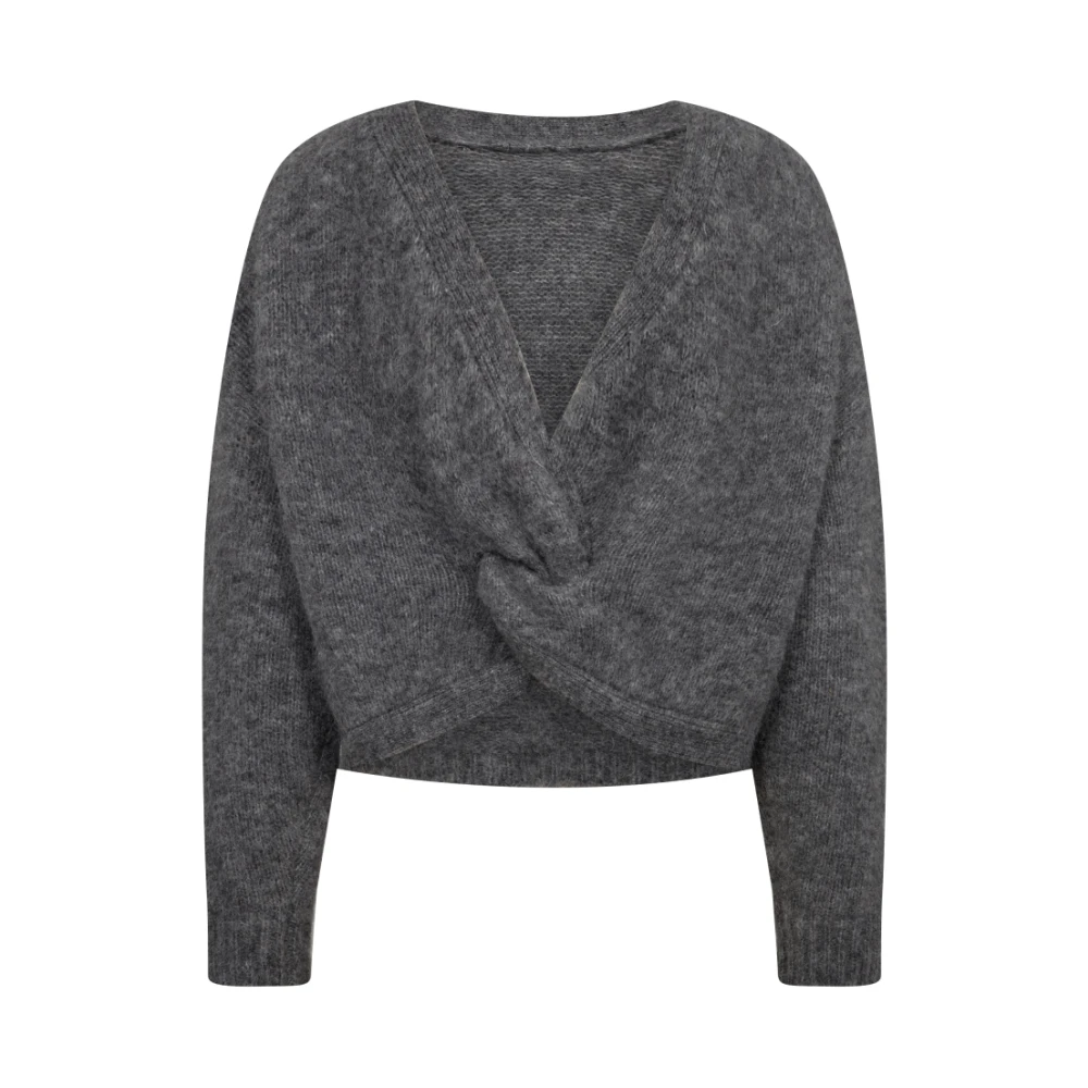 Co'Couture Omkeerbare Trui met Gedraaide Rug Gray Dames